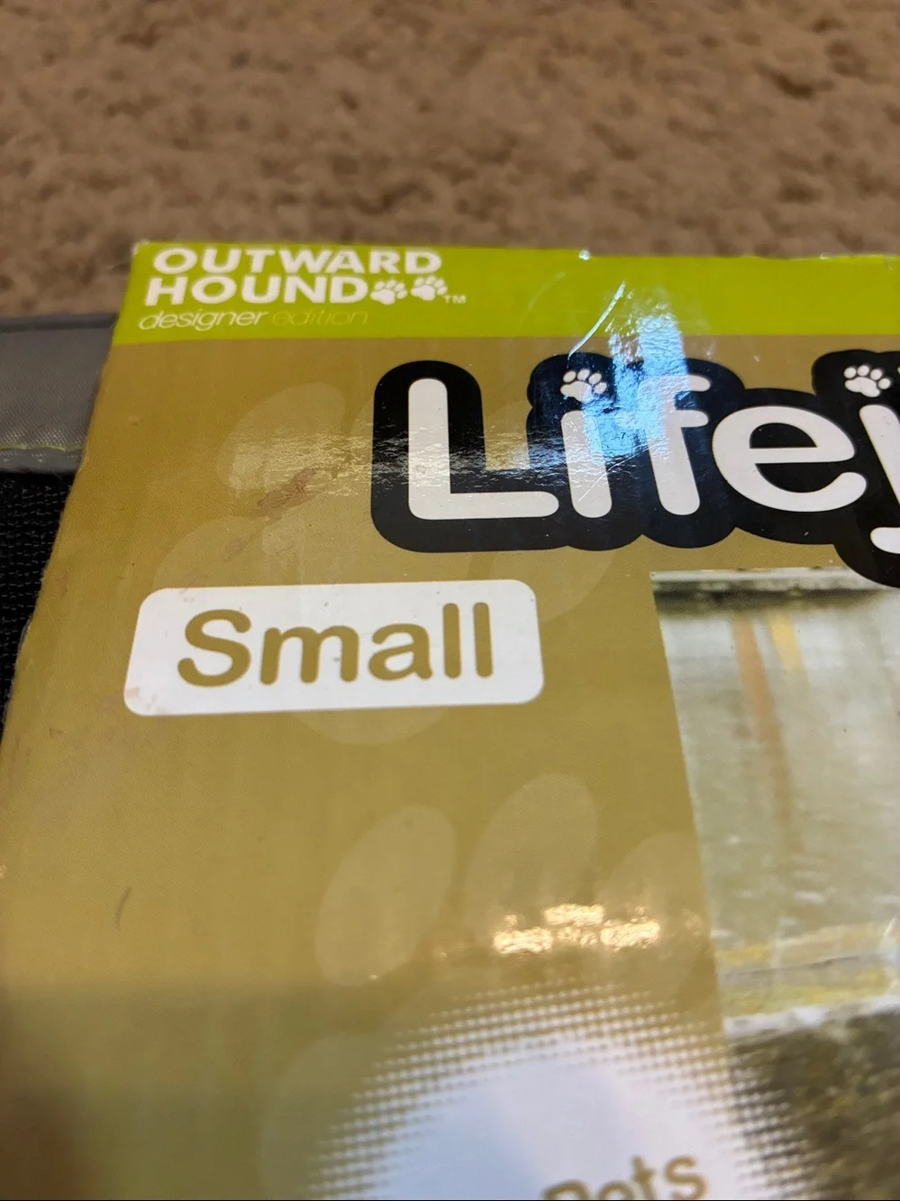 Outward Hound Small Pet Lifejacket in Lime Green and Black